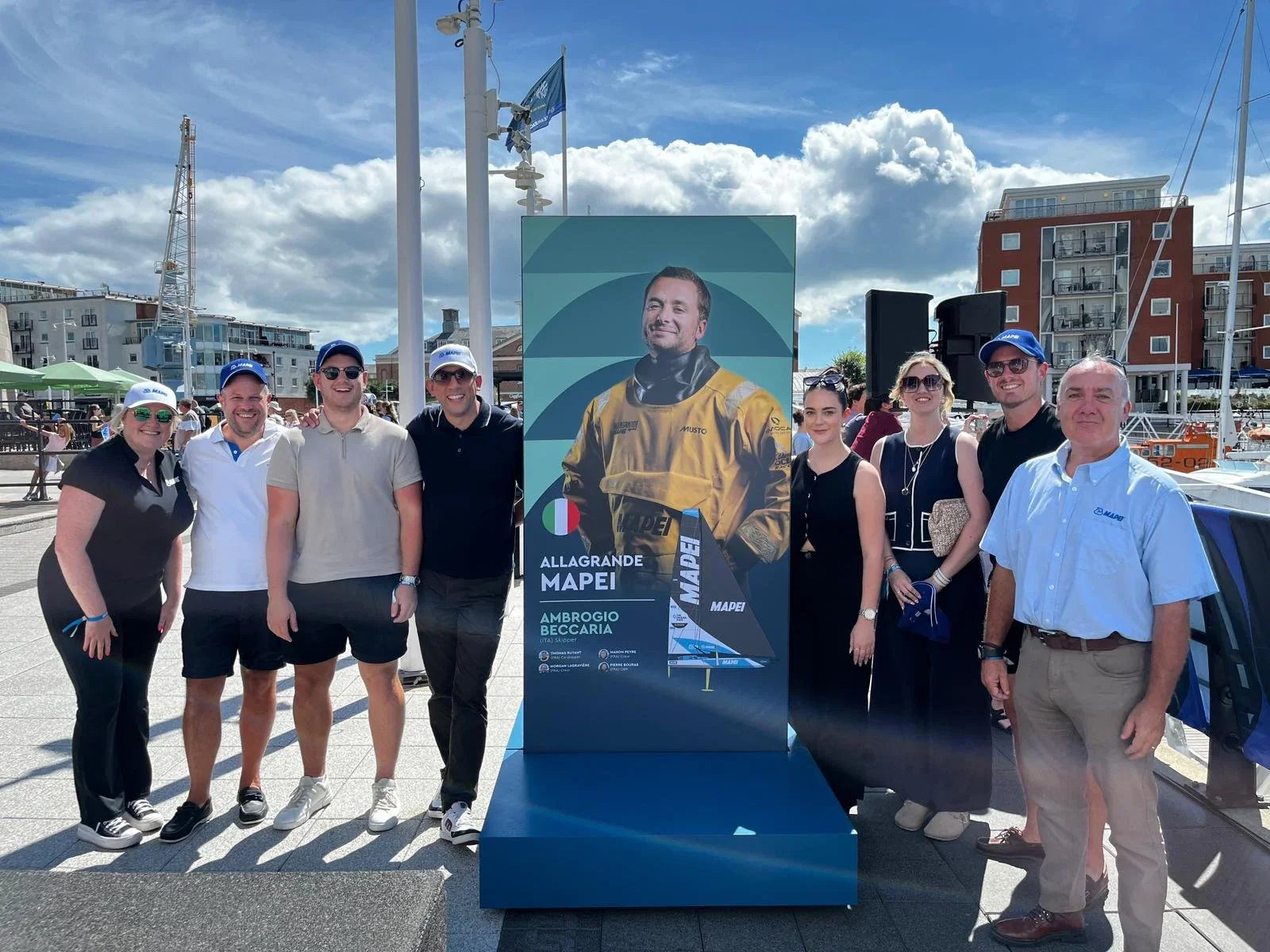 Mapei UK con i propri clienti a Portsmouth per l’Ocean Race Europe